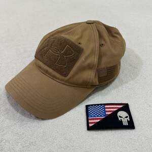 Under Armour Tactical Patch Cap with American Flag Punisher Morale Patch